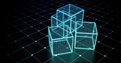 abstract cubes of data
