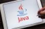Java logo on tablet screen