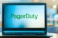 PagerDuty logo on laptop screen