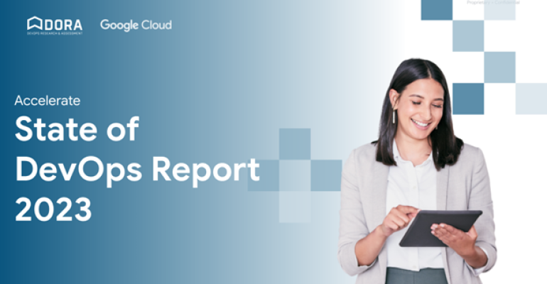 cover of Google Cloud's 2023 State of DevOps Report