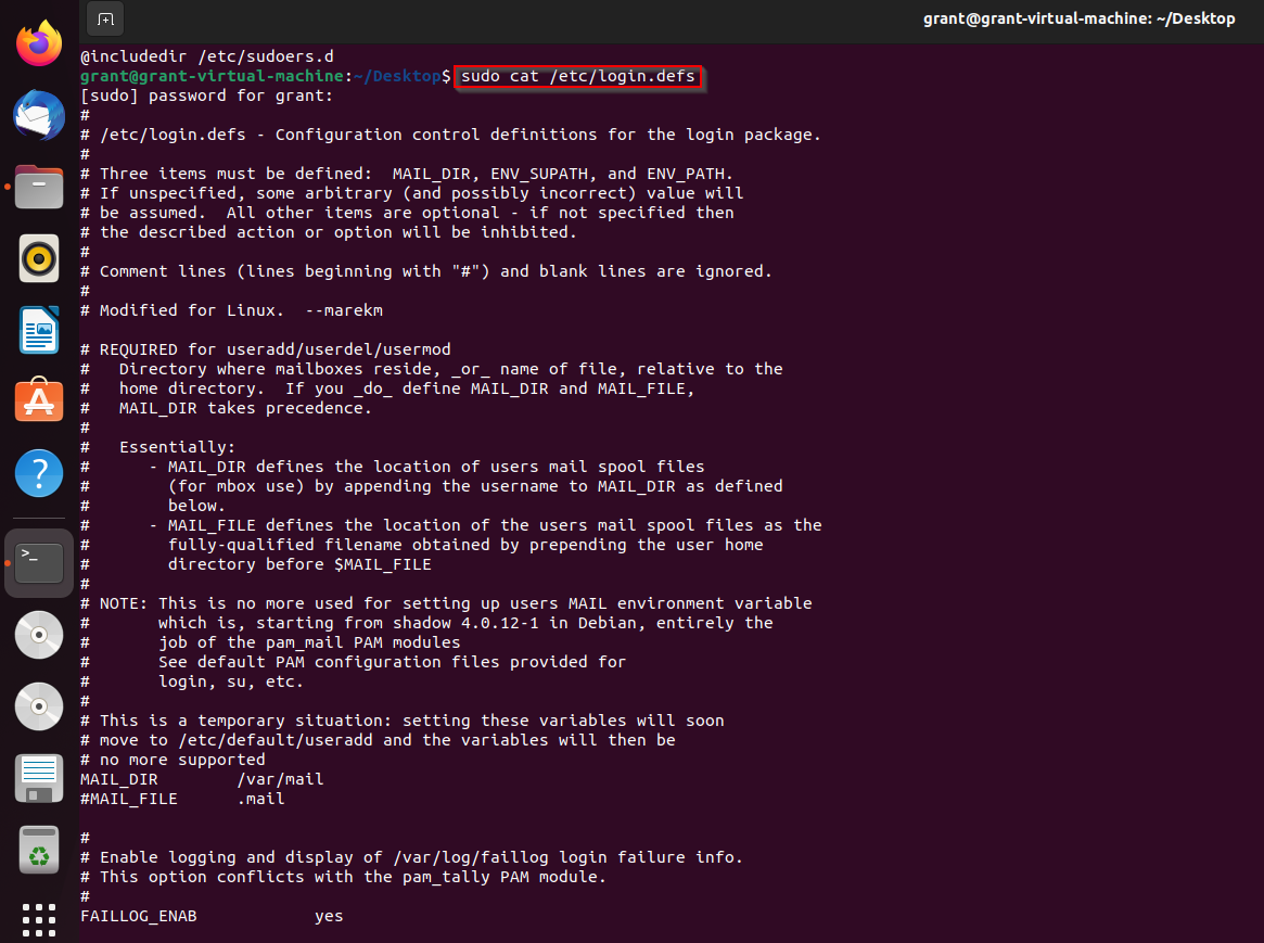 Showing the outputs of the file to the terminal
